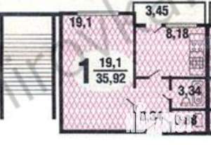 1-к квартира, на длительный срок, 37м2, 8/16 этаж