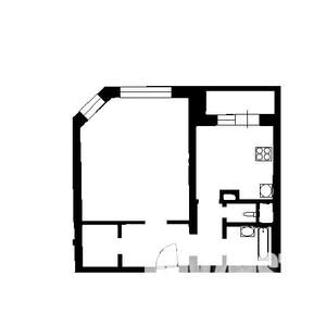 1-к квартира, на длительный срок, 43м2, 6/18 этаж