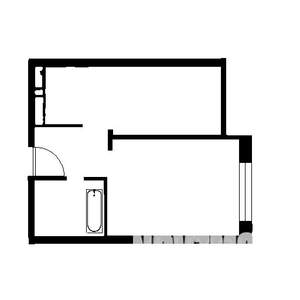 1-к квартира, на длительный срок, 37м2, 3/25 этаж