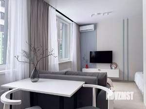 Студия квартира, на длительный срок, 38м2, 2/12 этаж