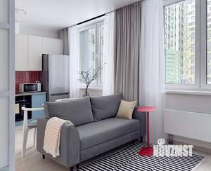 Студия квартира, на длительный срок, 38м2, 2/12 этаж