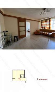 2-к квартира, на длительный срок, 42м2, 1/5 этаж