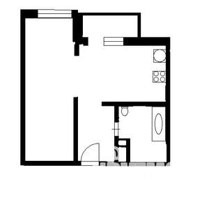 1-к квартира, на длительный срок, 45м2, 6/18 этаж