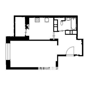 1-к квартира, на длительный срок, 41м2, 18/21 этаж