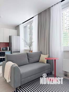 Студия квартира, на длительный срок, 38м2, 2/12 этаж