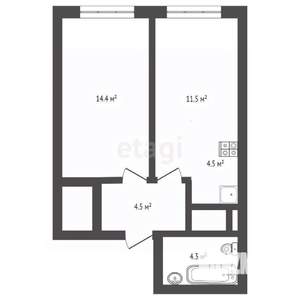 1-к квартира, вторичка, 39м2, 20/23 этаж