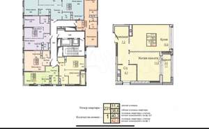 1-к квартира, вторичка, 42м2, 12/23 этаж