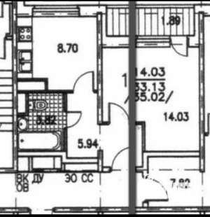 1-к квартира, вторичка, 32м2, 16/17 этаж
