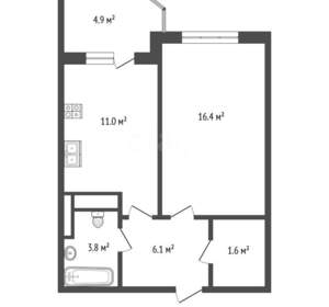 1-к квартира, вторичка, 39м2, 4/17 этаж