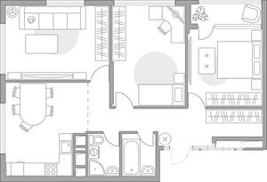 3-к квартира, строящийся дом, 85м2, 10/23 этаж