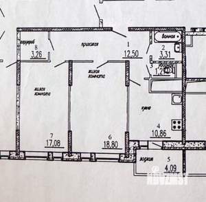 2-к квартира, вторичка, 67м2, 17/18 этаж