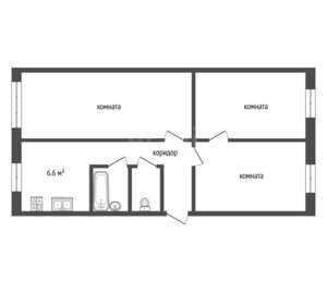 3-к квартира, вторичка, 64м2, 4/5 этаж