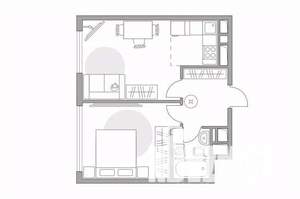 2-к квартира, вторичка, 40м2, 23/23 этаж