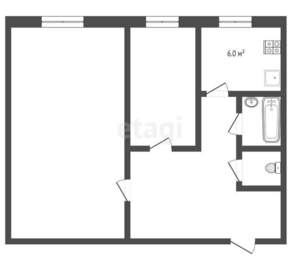 2-к квартира, вторичка, 45м2, 5/9 этаж