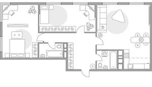 3-к квартира, вторичка, 87м2, 12/23 этаж