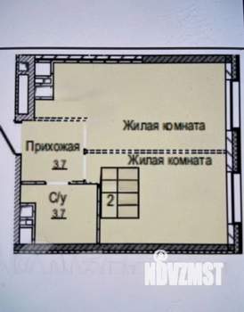 2-к квартира, вторичка, 34м2, 7/24 этаж