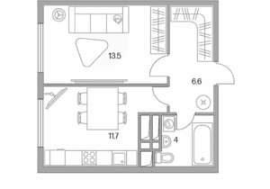 1-к квартира, вторичка, 36м2, 5/23 этаж