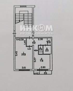 1-к квартира, вторичка, 32м2, 5/5 этаж