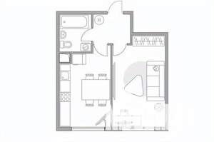 1-к квартира, вторичка, 34м2, 2/23 этаж