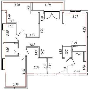3-к квартира, вторичка, 89м2, 13/18 этаж