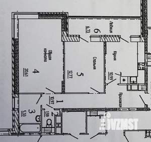 2-к квартира, вторичка, 62м2, 13/17 этаж
