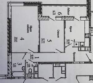2-к квартира, вторичка, 62м2, 13/17 этаж