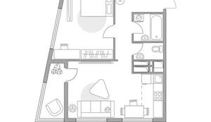 2-к квартира, вторичка, 49м2, 22/23 этаж