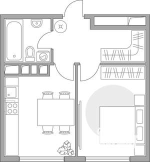 1-к квартира, вторичка, 30м2, 10/23 этаж