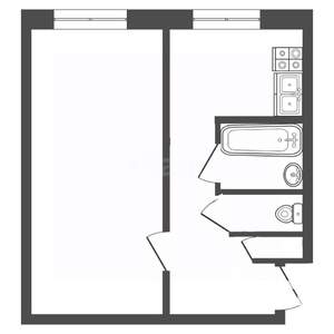 1-к квартира, вторичка, 32м2, 7/9 этаж