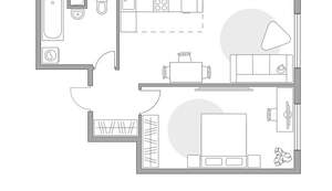2-к квартира, вторичка, 42м2, 2/23 этаж