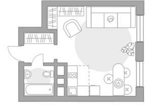 1-к квартира, строящийся дом, 30м2, 10/13 этаж