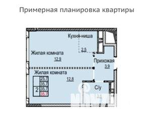 2-к квартира, вторичка, 36м2, 9/18 этаж