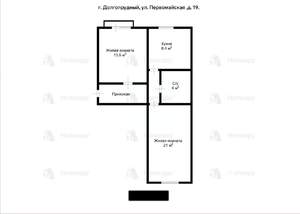 2-к квартира, вторичка, 55м2, 2/5 этаж