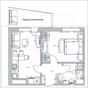 1-к квартира, вторичка, 48м2, 14/17 этаж