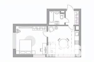 2-к квартира, вторичка, 46м2, 2/23 этаж