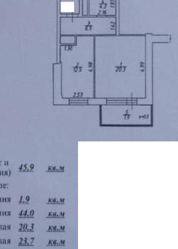 1-к квартира, вторичка, 44м2, 16/18 этаж