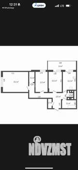 3-к квартира, вторичка, 92м2, 2/18 этаж