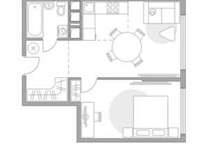2-к квартира, вторичка, 47м2, 4/23 этаж