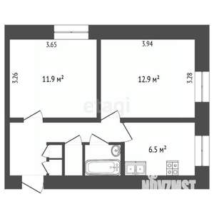 2-к квартира, вторичка, 41м2, 2/9 этаж