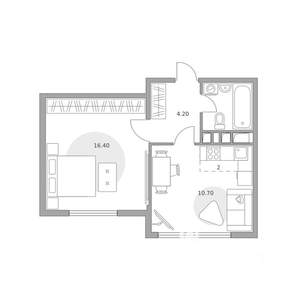 2-к квартира, вторичка, 37м2, 9/23 этаж