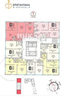 2-к квартира, вторичка, 60м2, 8/23 этаж