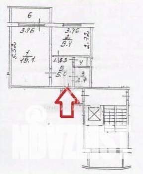 1-к квартира, вторичка, 37м2, 3/10 этаж