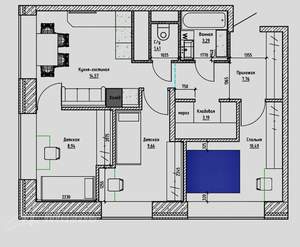 3-к квартира, вторичка, 60м2, 11/23 этаж