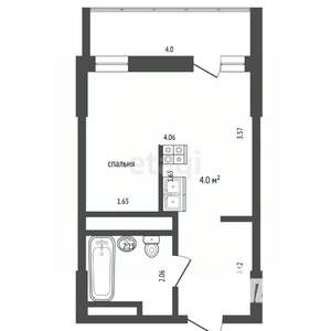 Студия квартира, вторичка, 24м2, 15/25 этаж