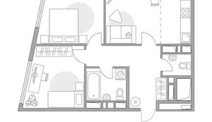 3-к квартира, вторичка, 54м2, 18/23 этаж