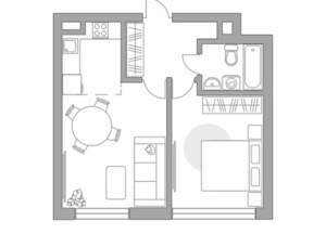 2-к квартира, строящийся дом, 41м2, 9/23 этаж