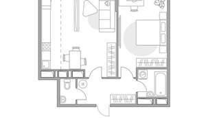 2-к квартира, вторичка, 49м2, 17/23 этаж