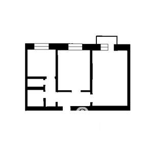 1-к квартира, вторичка, 42м2, 4/17 этаж