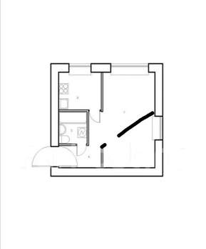 2-к квартира, вторичка, 32м2, 1/5 этаж