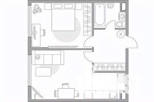 2-к квартира, вторичка, 51м2, 2/23 этаж